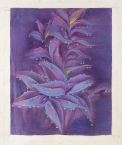 Yahong Teng Floral Original Oil On Canvas "Tiger Piran Flower" (Huile florale originale sur toile)