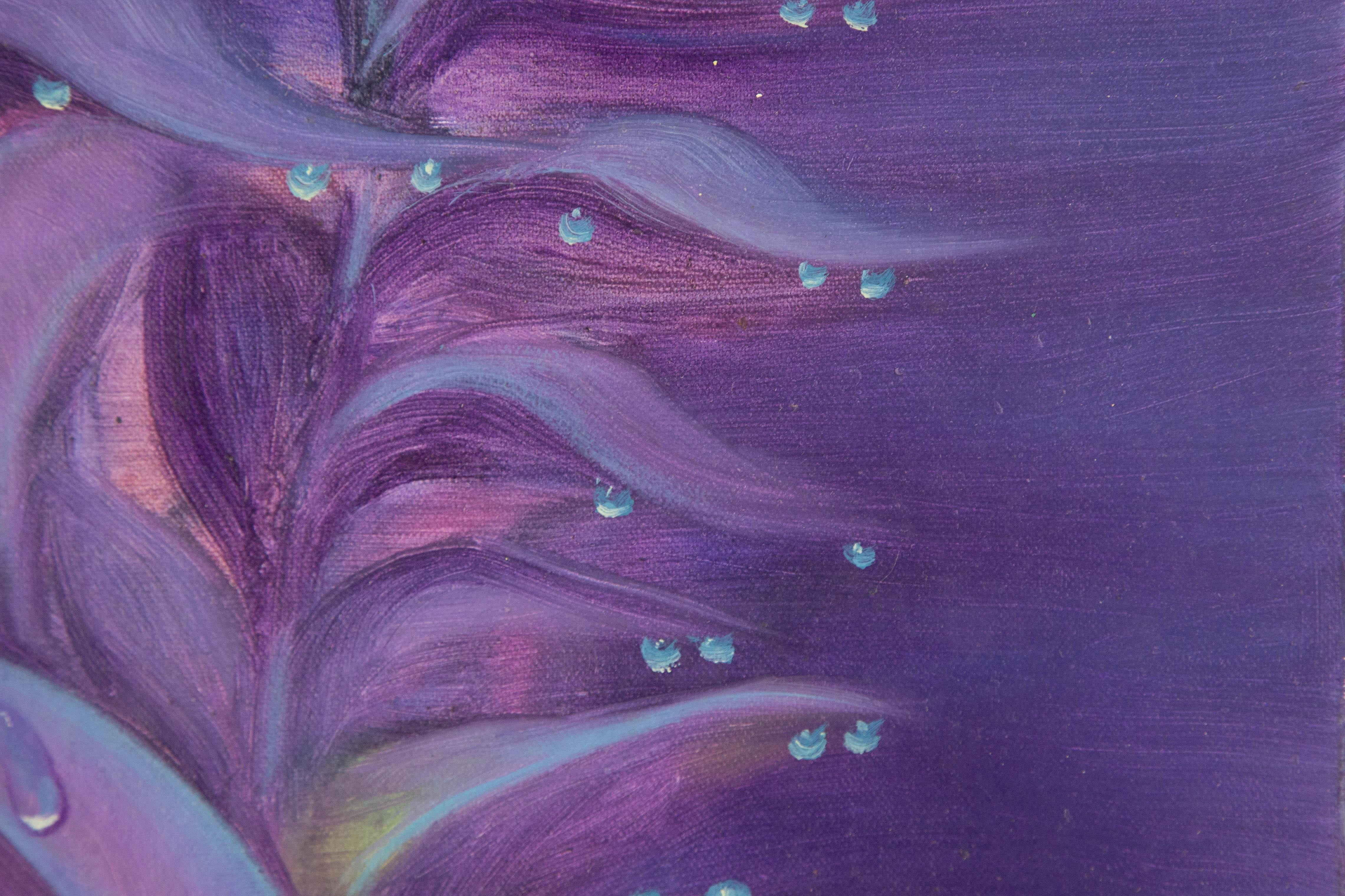 Yahong Teng Floral Original Oil On Canvas 