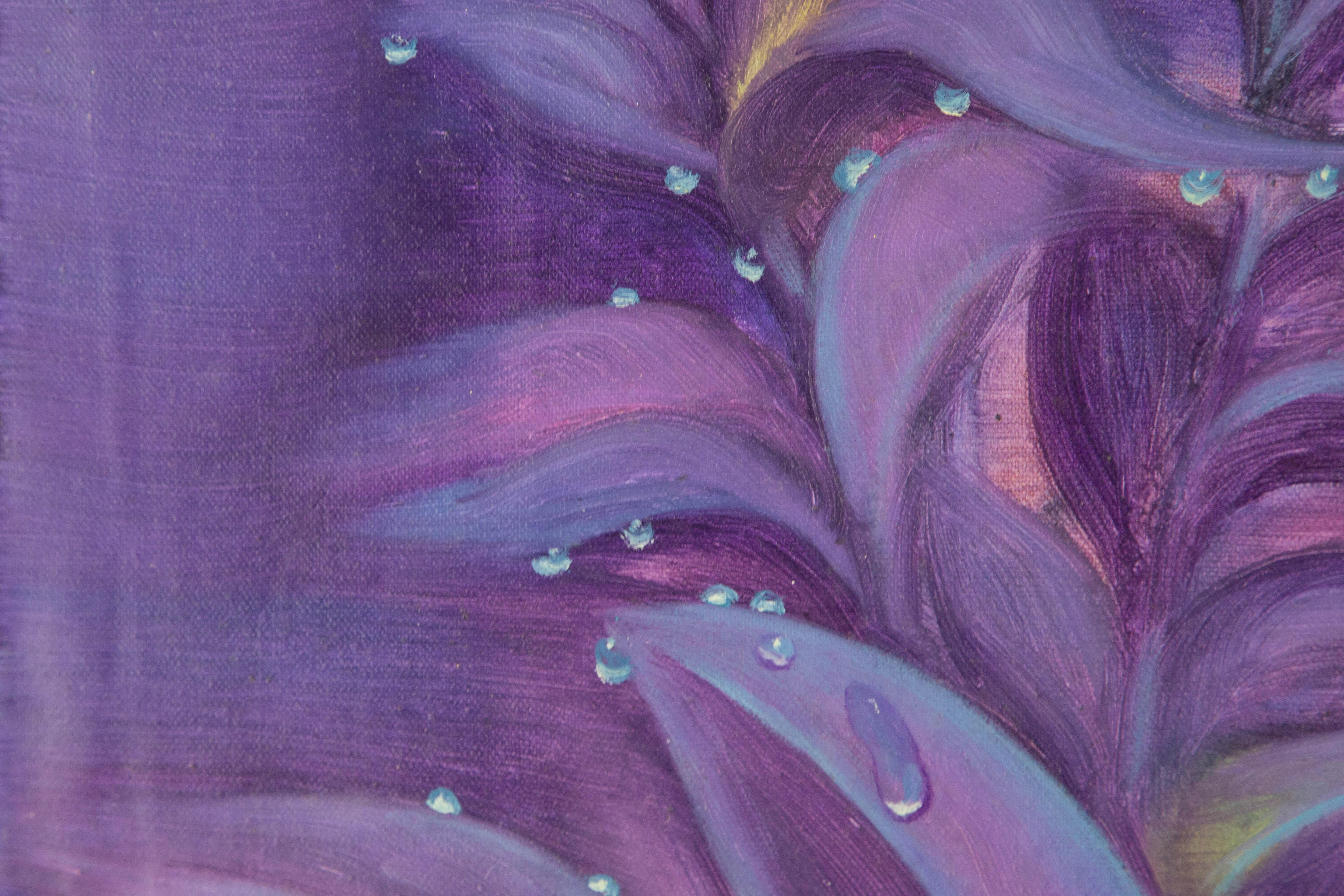 Yahong Teng Floral Original Oil On Canvas 