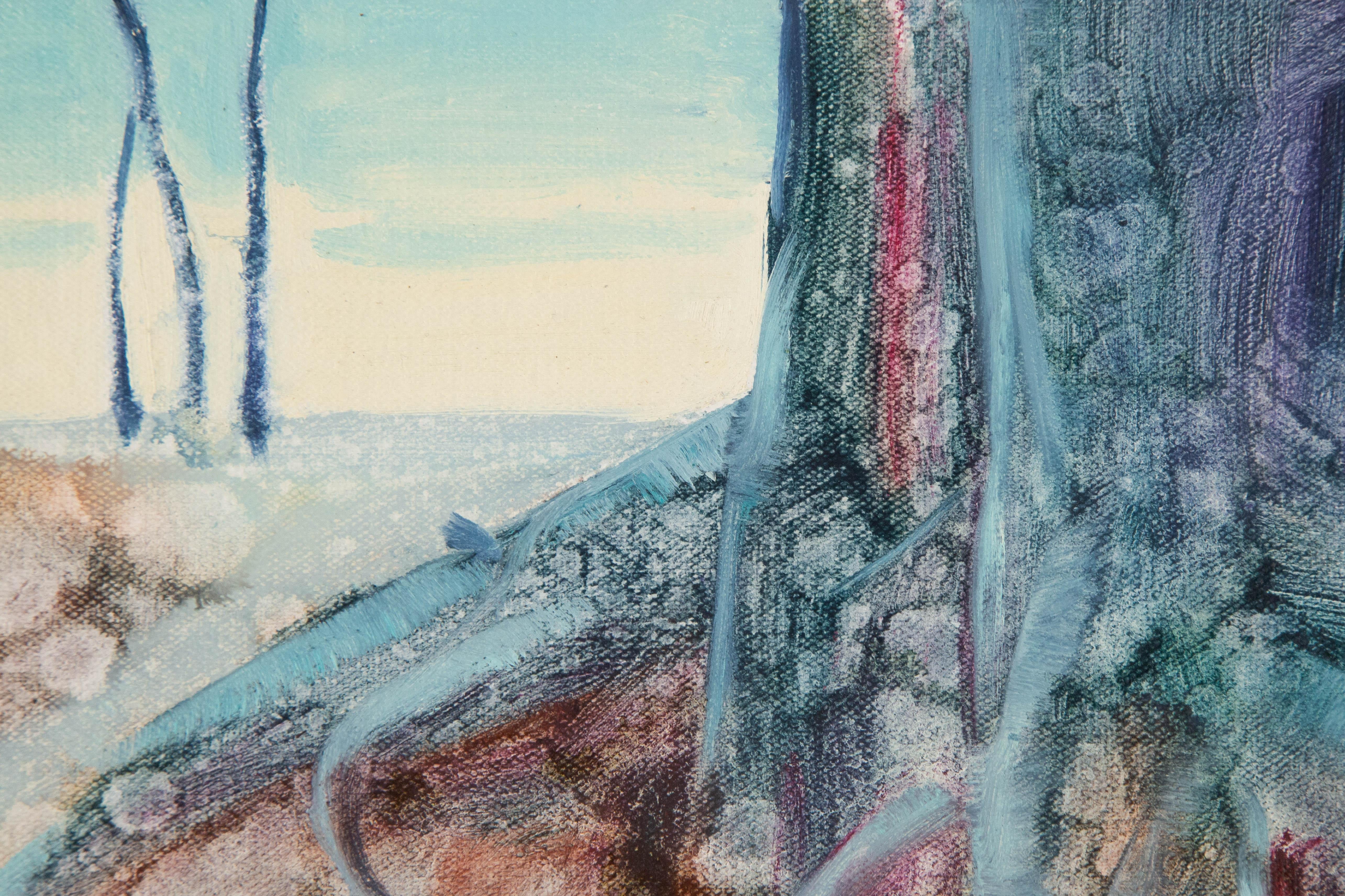 Yahong Teng Landscape Original Oil On Canvas 