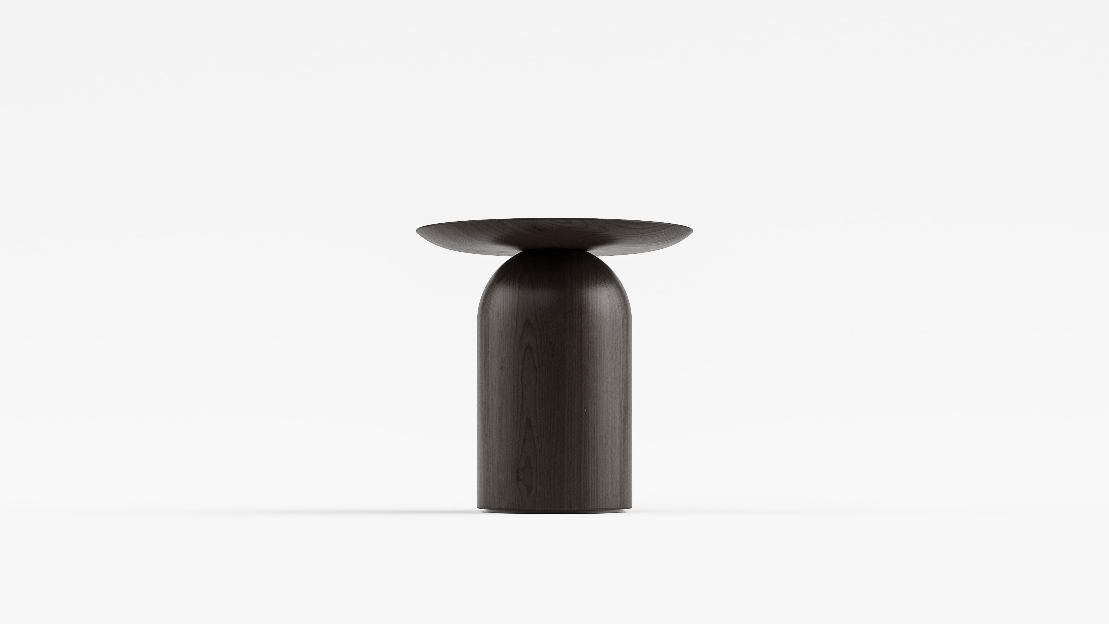 Yaki Contemporary Stool in Charred Oak  In New Condition For Sale In London, GB