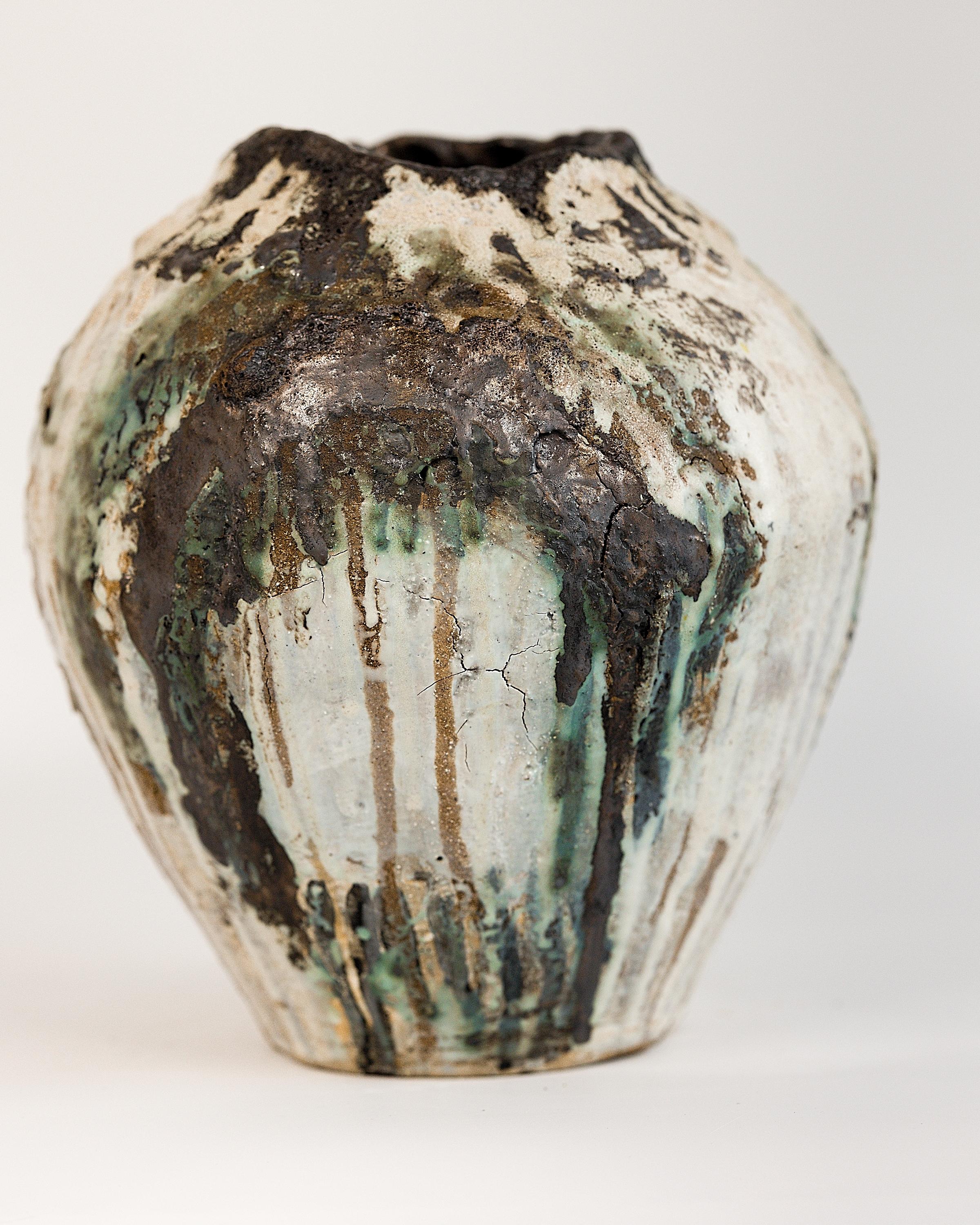 Organic Modern Yakishime Art Vase V