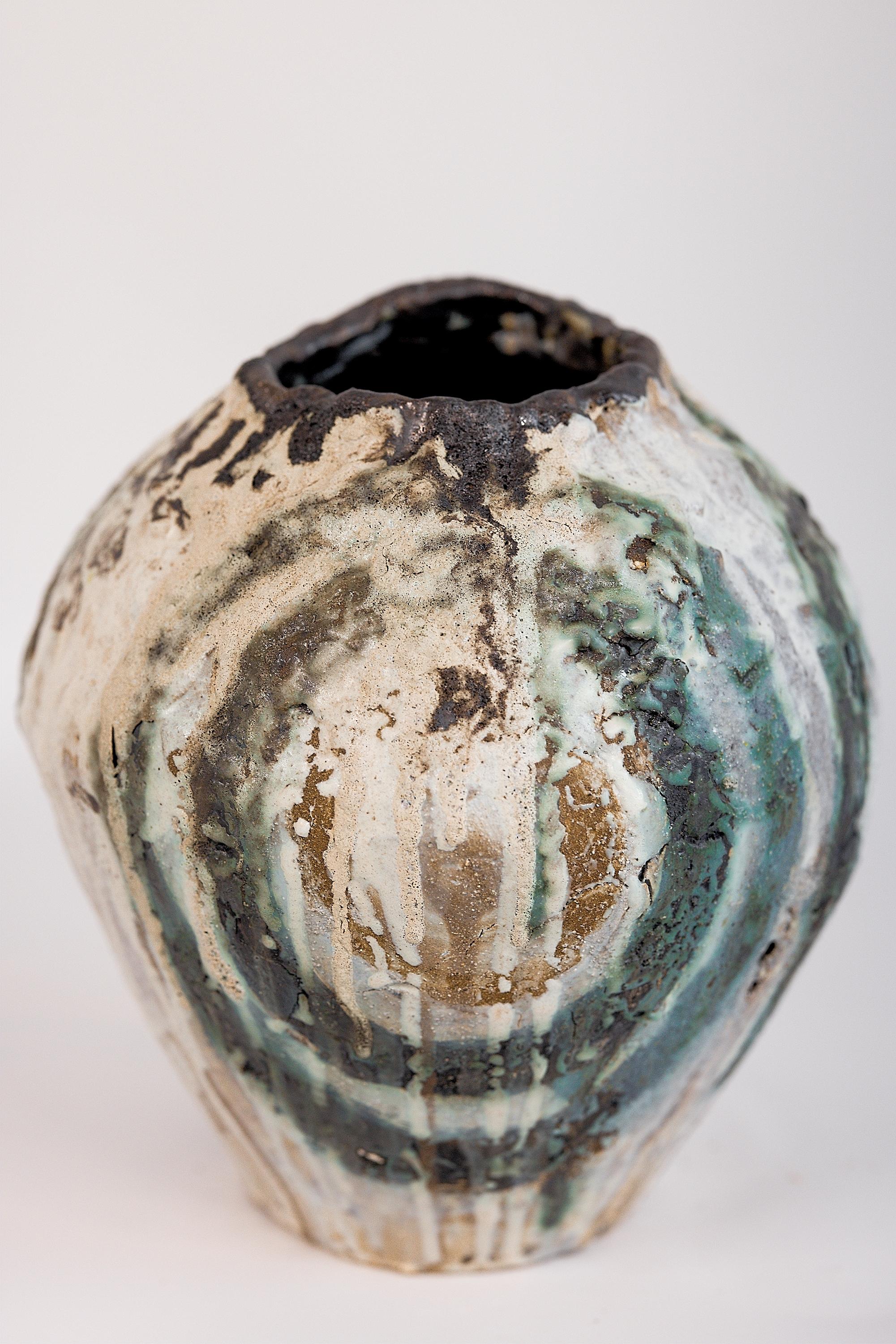 Contemporary Yakishime Art Vase V