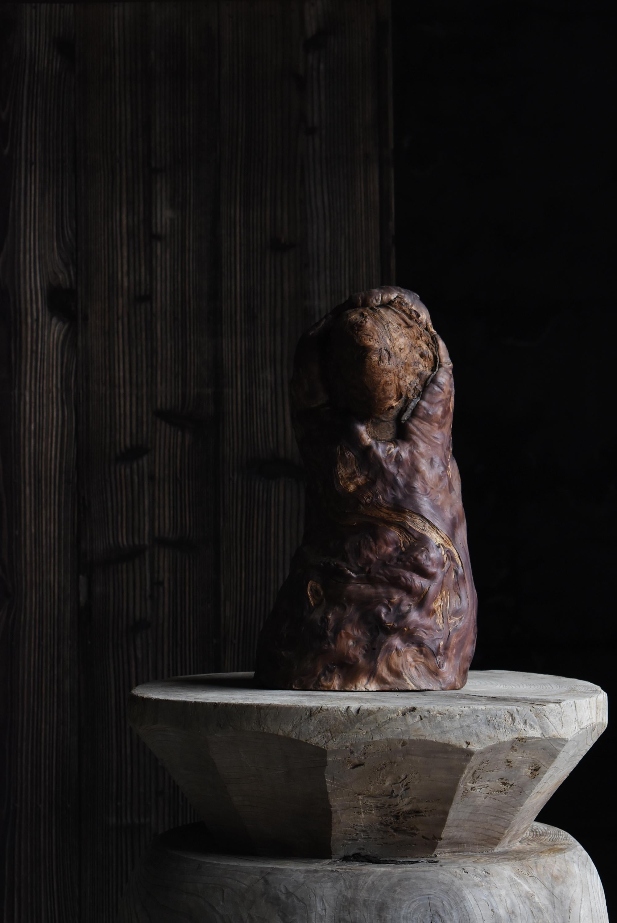 Part of Yakusugi cedar.
Monks? Daruma?
Either way, it looks like a statue of something and has been passed down like a guardian deity.

Yakusugi” is the name given to cedar trees on Yakushima Island that grow wild in the mountains above 500 meters