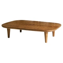Yala Coffee Table in Teak Hand Carved Organic Form and Texture, In Stock