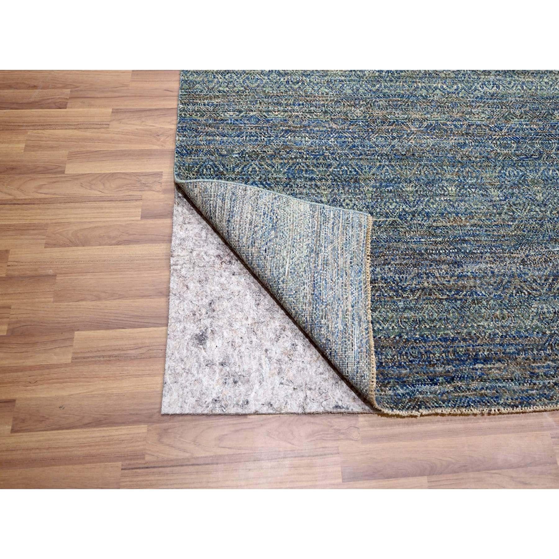Indien Tapis oriental Kohinoor Herat bleu Yale à motif répétitif noué à la main en vente