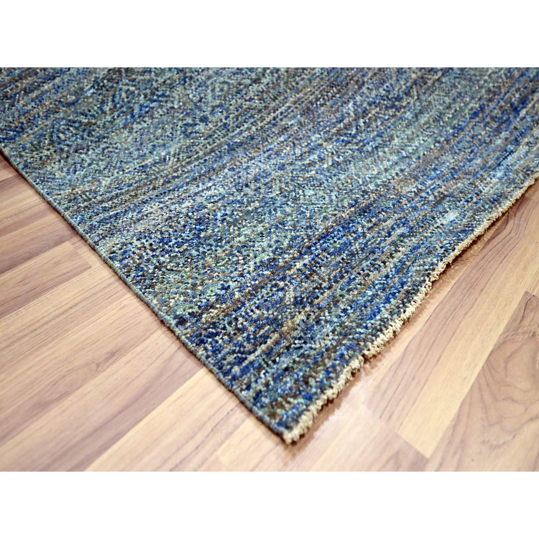 Tapis oriental Kohinoor Herat bleu Yale à motif répétitif noué à la main Neuf - En vente à Carlstadt, NJ