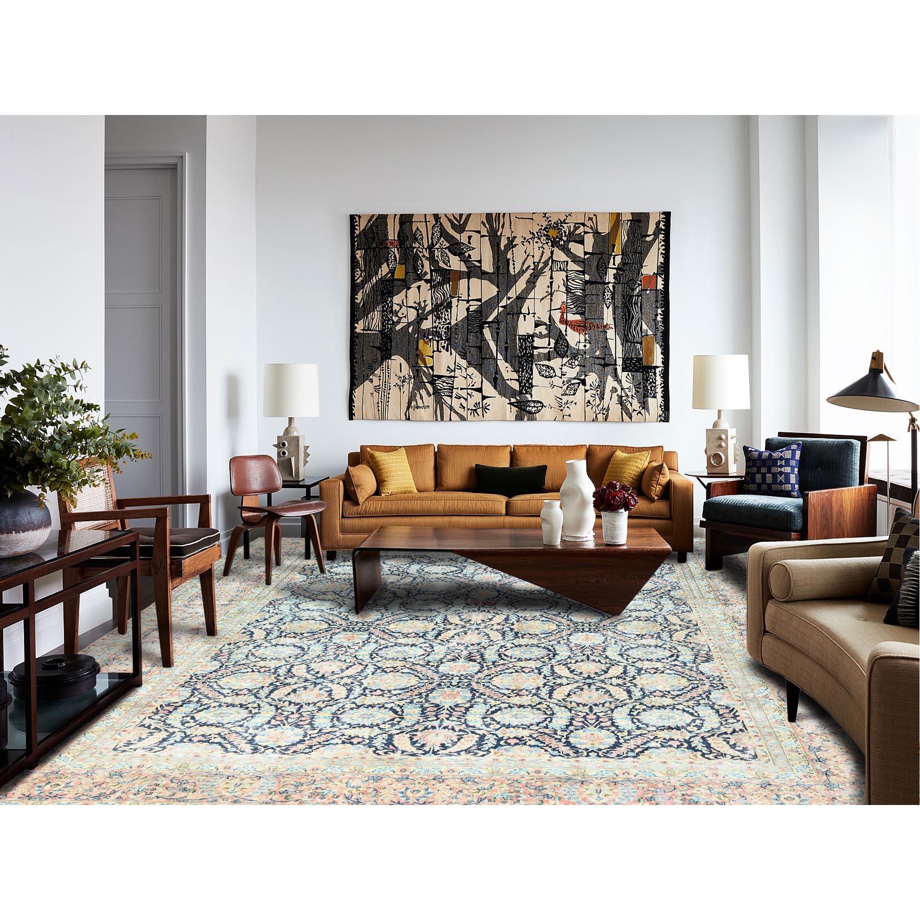 This fabulous Hand-Knotted carpet has been created and designed for extra strength and durability. This rug has been handcrafted for weeks in the traditional method that is used to make\
Exact Rug Size in Feet and Inches : 11'7