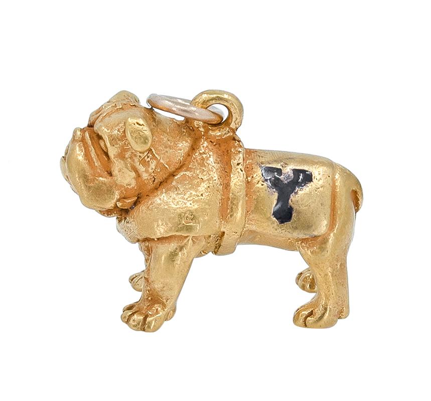 yale bulldog statue