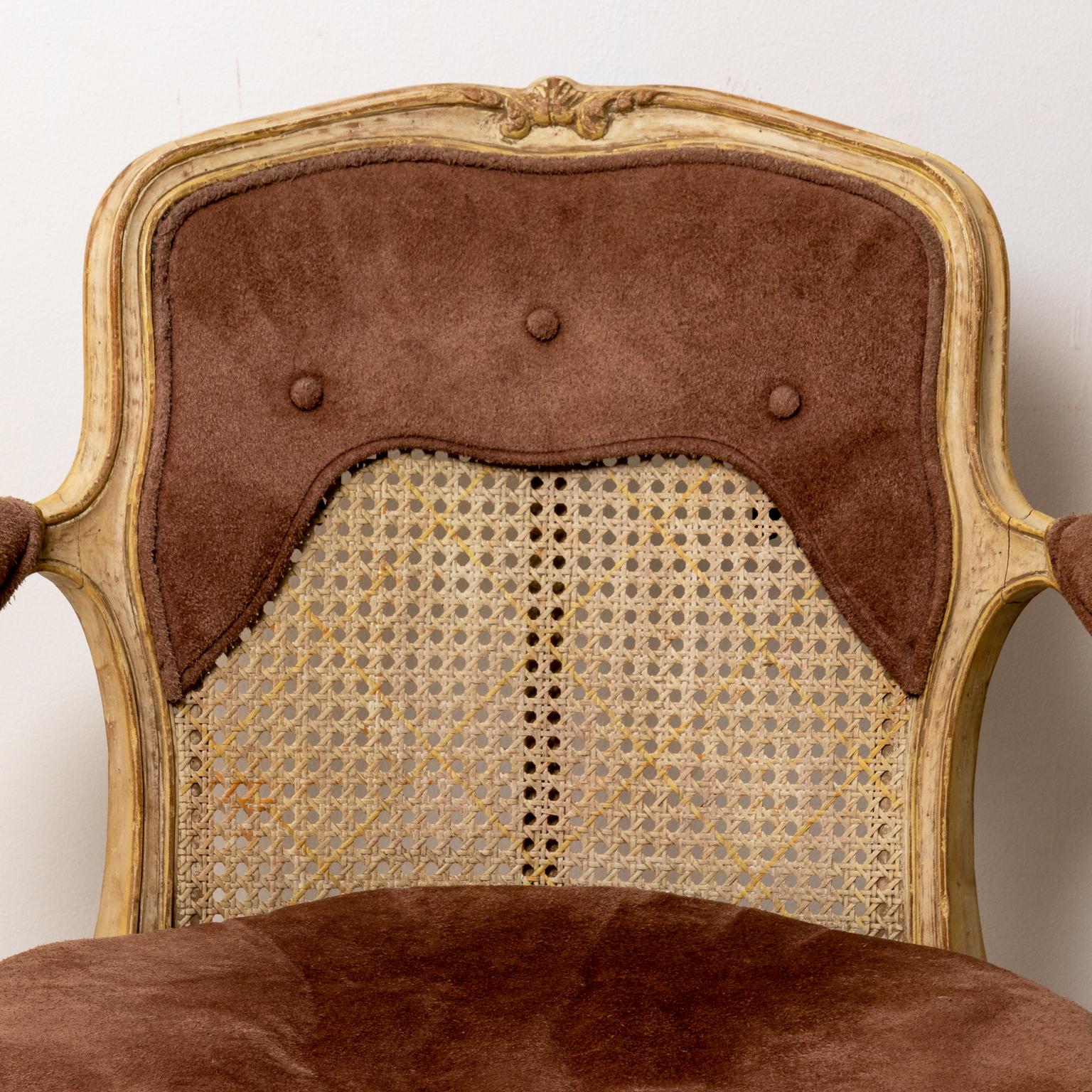 Yale Burge Louis XV Fauteuil Armchair at 1stDibs