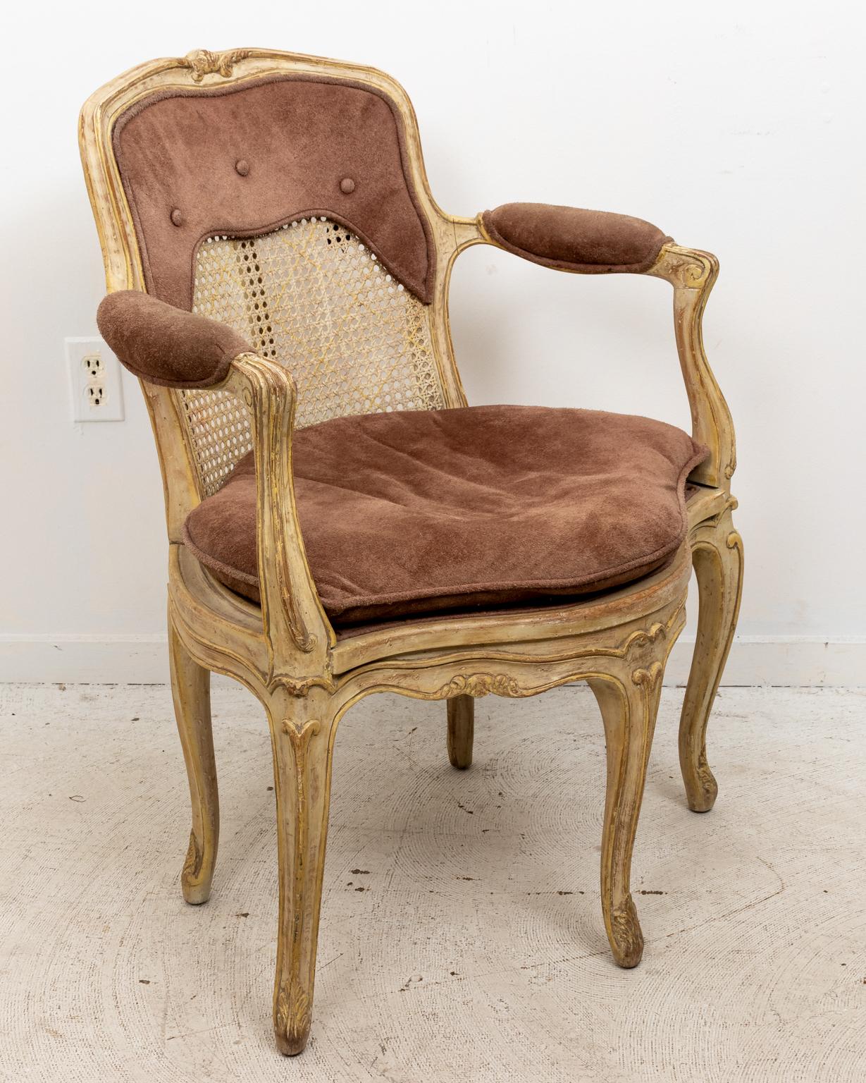 Yale Burge Louis XV Fauteuil Armchair at 1stDibs