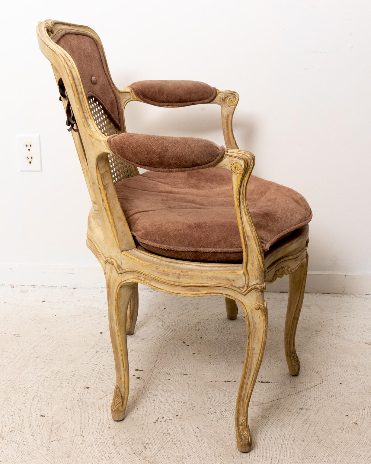 Yale Burge Louis XV Fauteuil Armchair at 1stDibs
