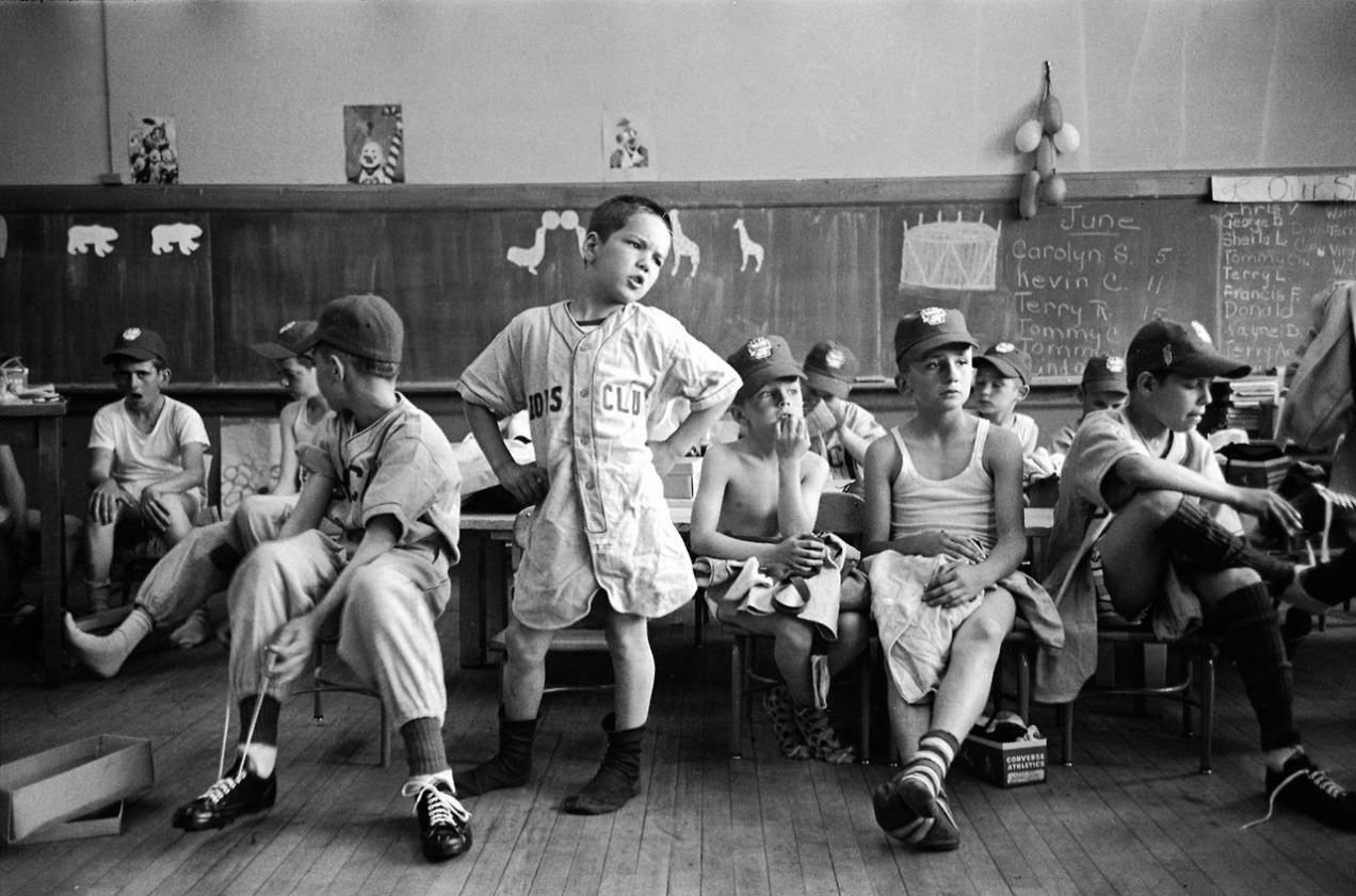 Yale Joel Black and White Photograph – Little League Spokesman Voices Players' demand for Pants, Manchester, NH