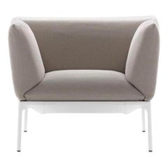 Yale Modern Armchair White Metal Frame by Jean Marie Massaud MDF Italia