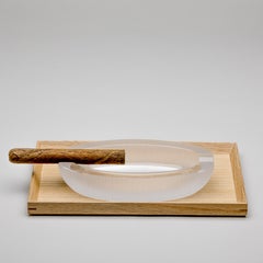 Yali Murano Hand Blown and Engraved  Cigar Ashtray