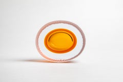 Yali Murano Hand Blown and Engraved  Mignon Amber