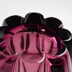 Yali Murano Hand Blown Fiori Conico Vase Amber