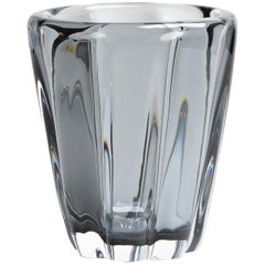 Yali Murano Hand Blown Fiori Conico Vase Grey
