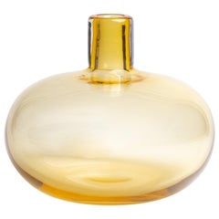 Yali Murano Hand Blown Monastiri #1  Vase Amber