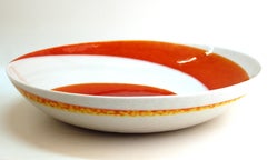 Yalos Casa Italian Murano Modern Art Glass Centerpiece Bowl