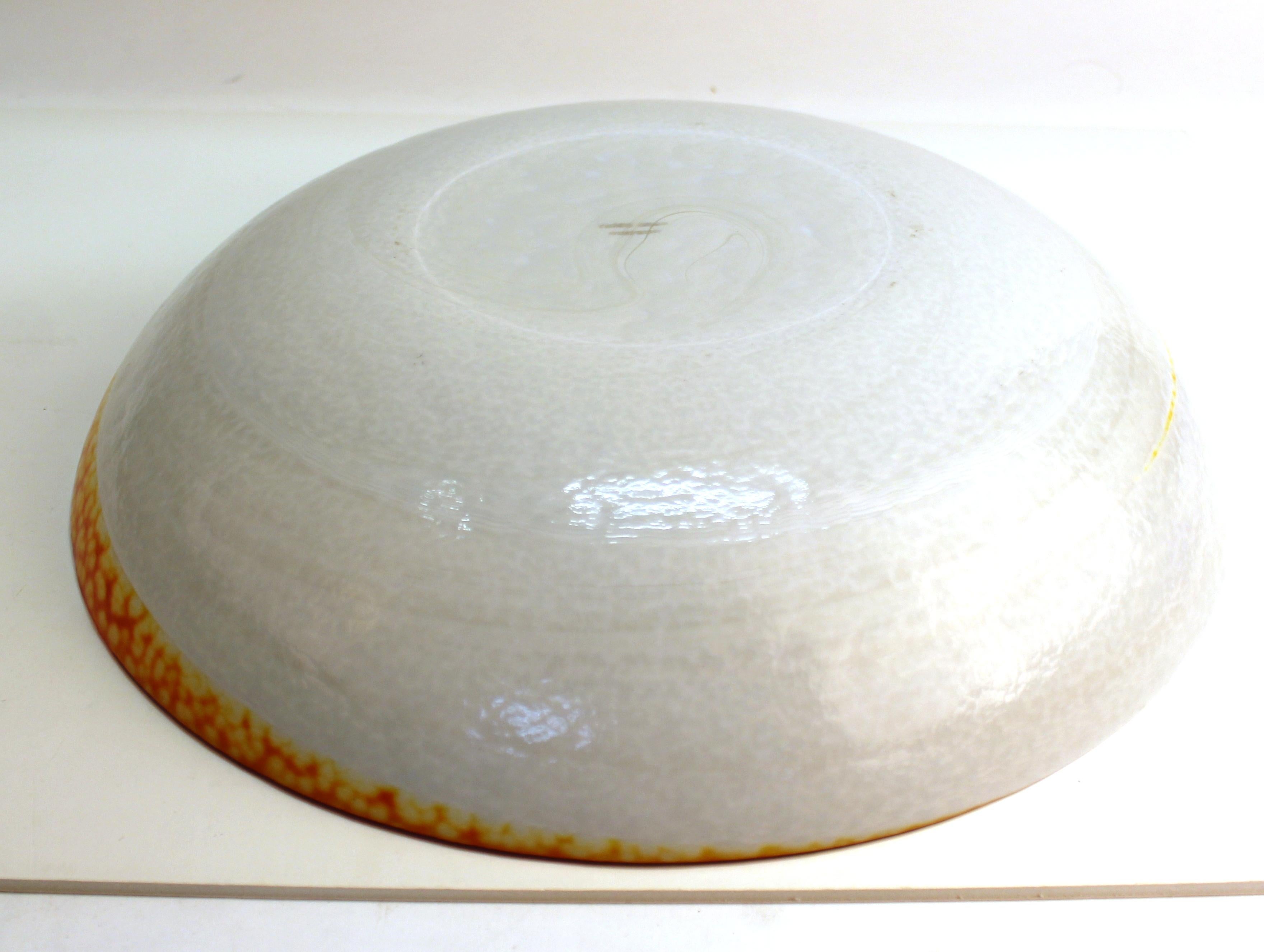 20th Century Yalos Casa Italian Murano Modern Art Glass Centerpiece Bowl