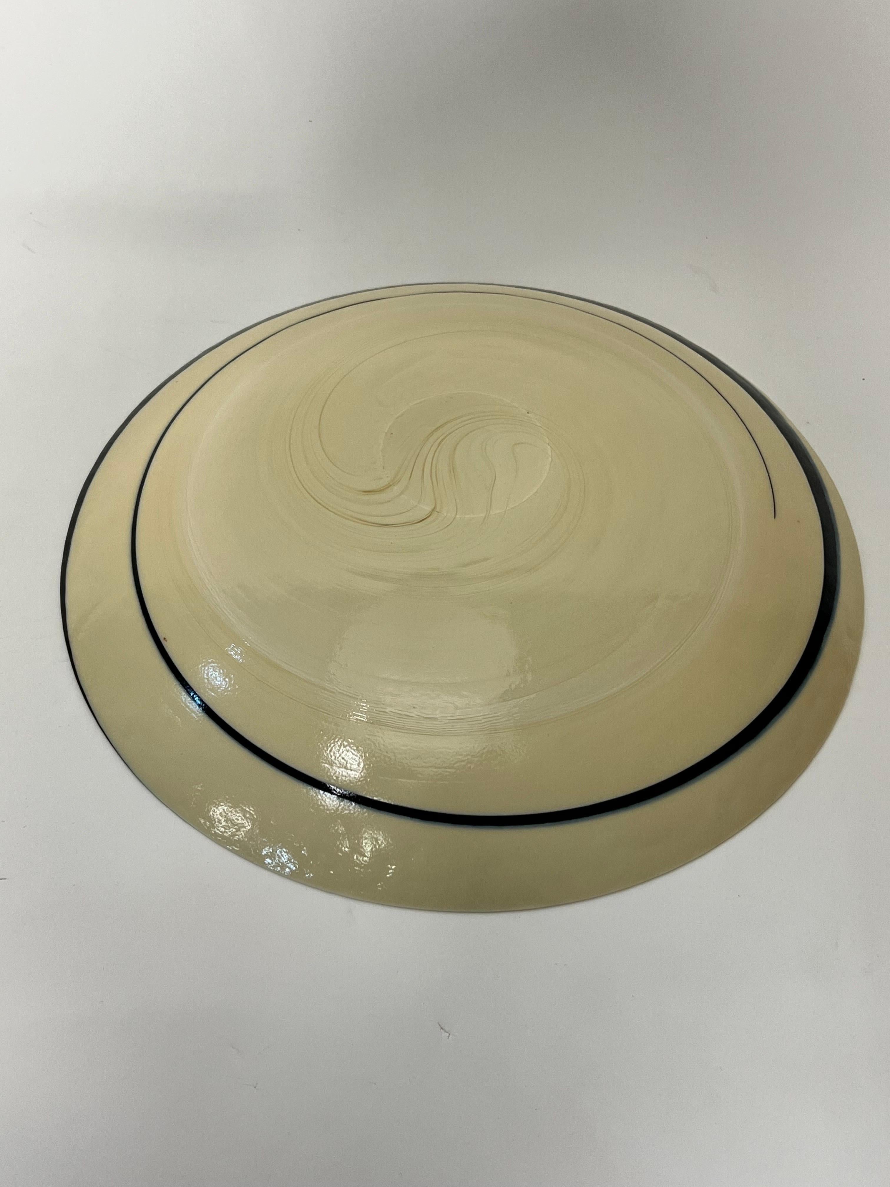 Modern Yalos Casa Murano Glass Centerpiece Bowl  For Sale