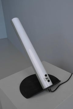 Yalos Lámpara de tubo de cristal de Murano y metal, estilo Memphis , Italia Años 70