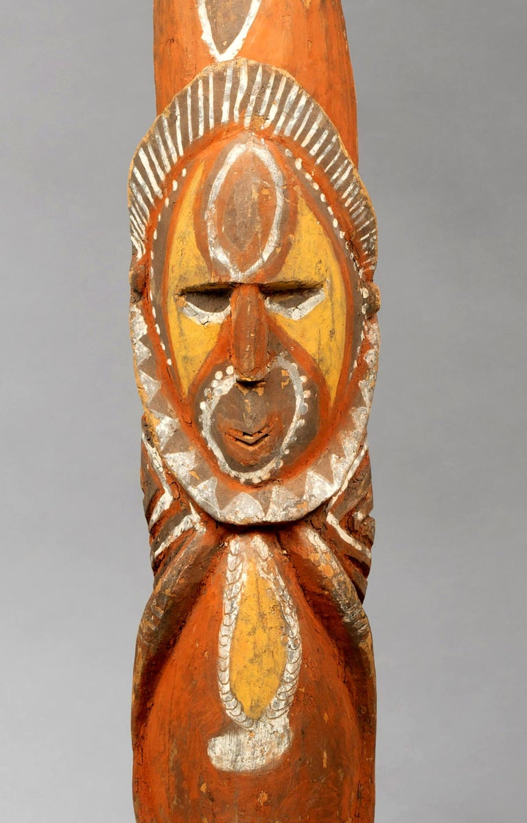 20th Century Yam Ancestor Figure TOTEM Pole Papua New Guinea with Provenance For Sale