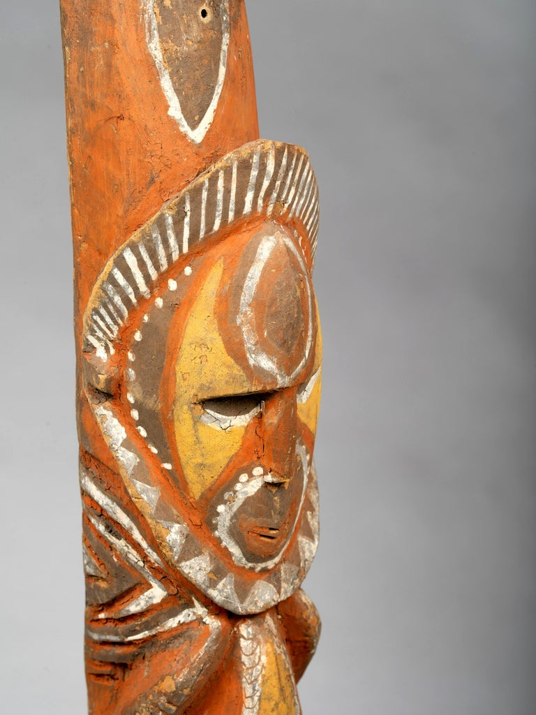 Wood Yam Ancestor Figure TOTEM Pole Papua New Guinea with Provenance For Sale