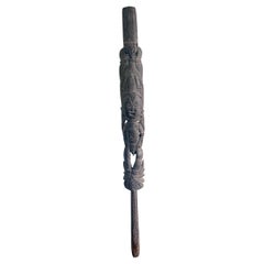 Yam Ceremonial Digging Stick with Carving Papua New Guinea