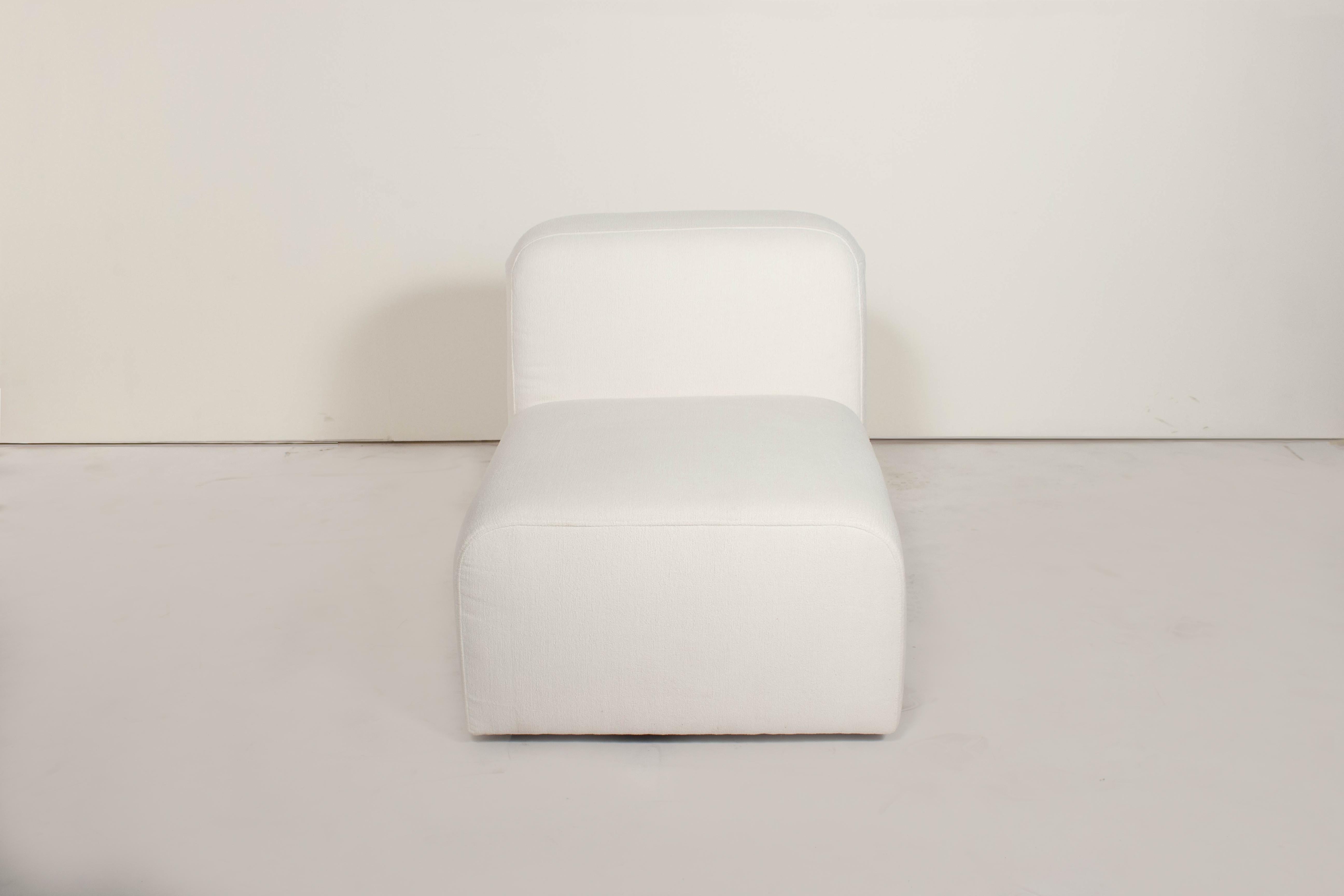 Chinese Yam Sofa by Sun at Six, Minimalist Sofa in Snow For Sale