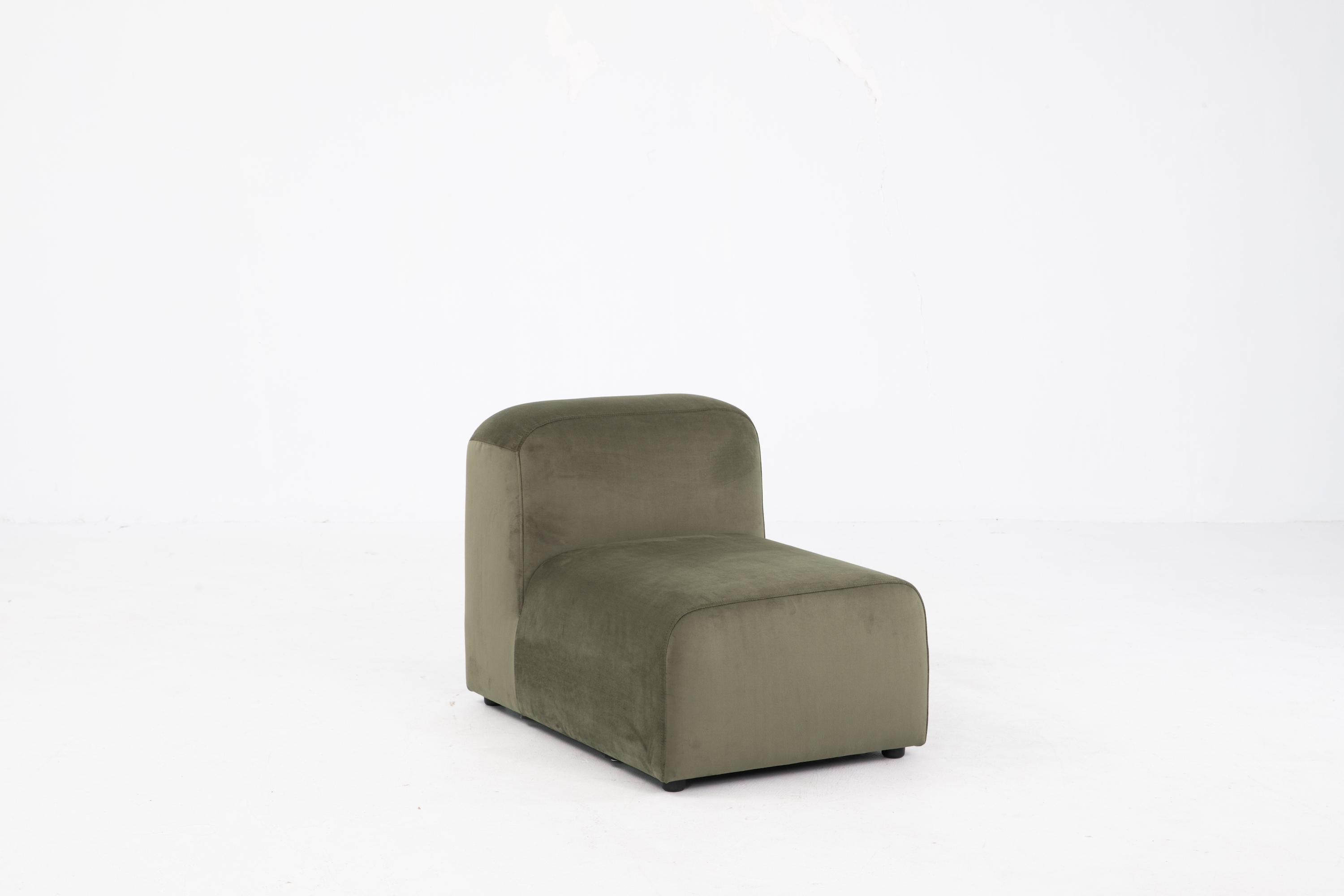 XXIe siècle et contemporain Canapé Yam par Sun at Six, canapé minimaliste en neige en vente