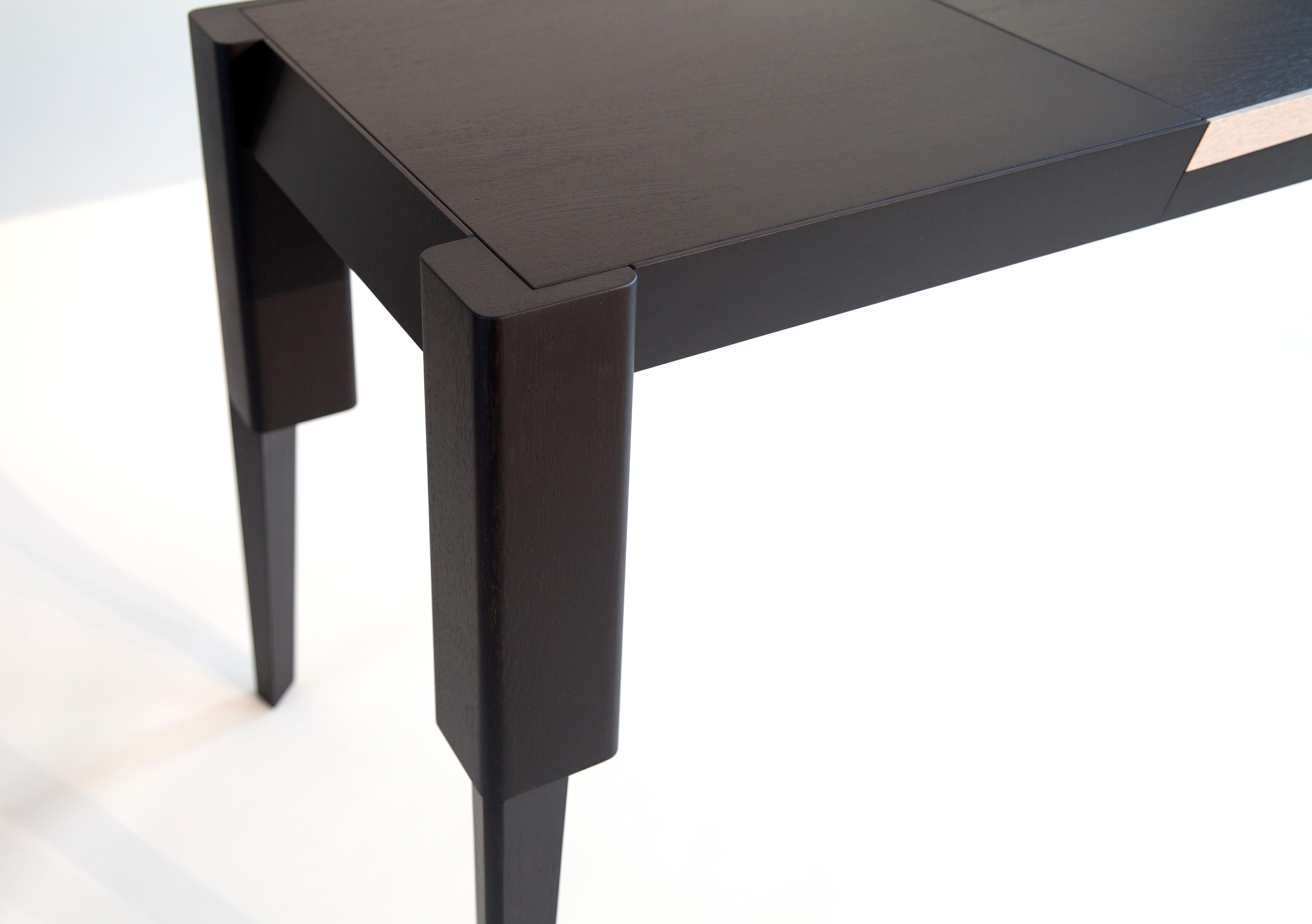 Stained Modern Minimalist Desk Table YAMA  by Studio 1+11 ,  Germany 21st Century 