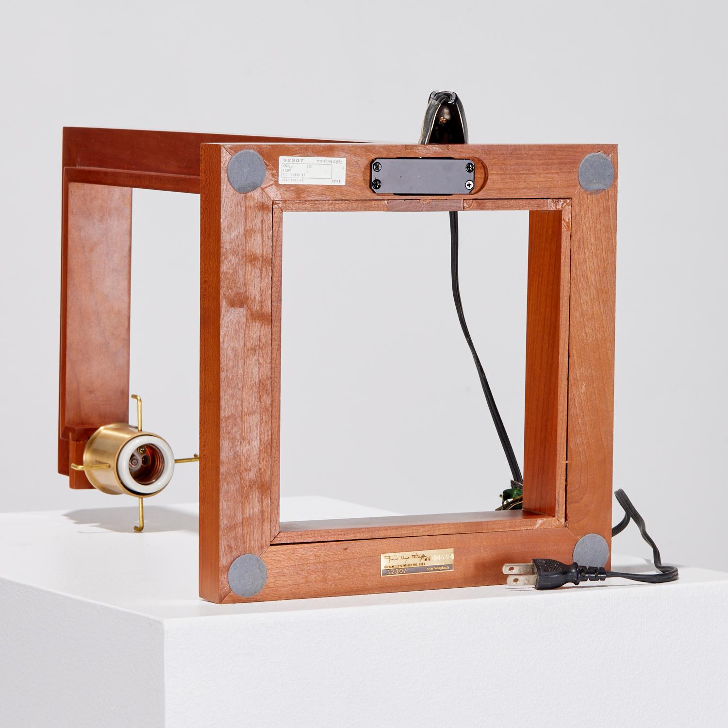Synthetic Yamagiwa USA Corp, Licensed Frank Lloyd Wright Foundation Taliesin Table Lamp