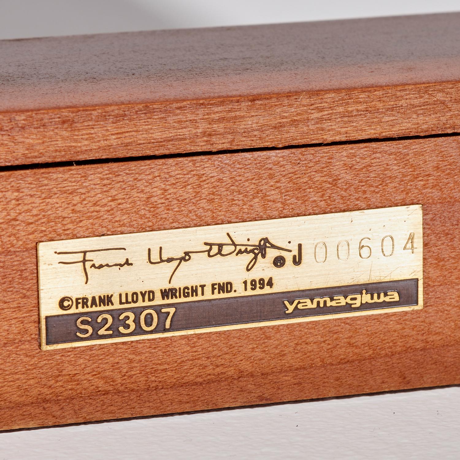 Yamagiwa USA Corp, Licensed Frank Lloyd Wright Foundation Taliesin Table Lamp For Sale 2