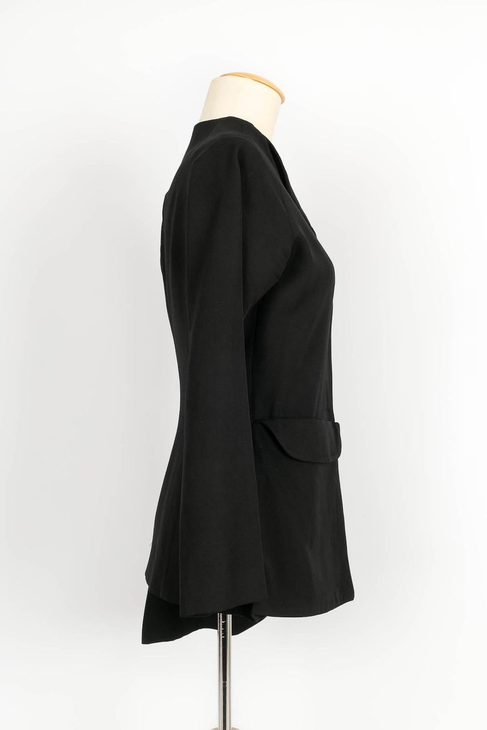 Women's Yamamoto Black Wool Jacket For Sale