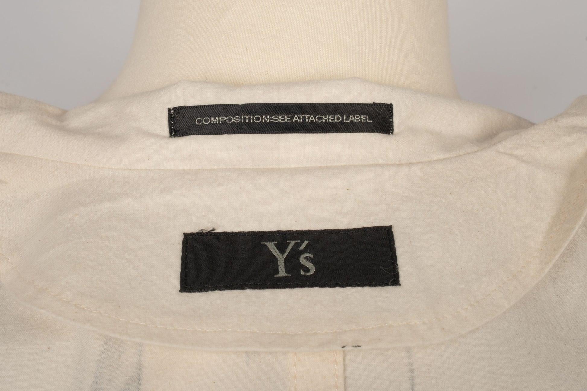 Yamamoto Men's White Cotton Trenchcoat For Sale 7