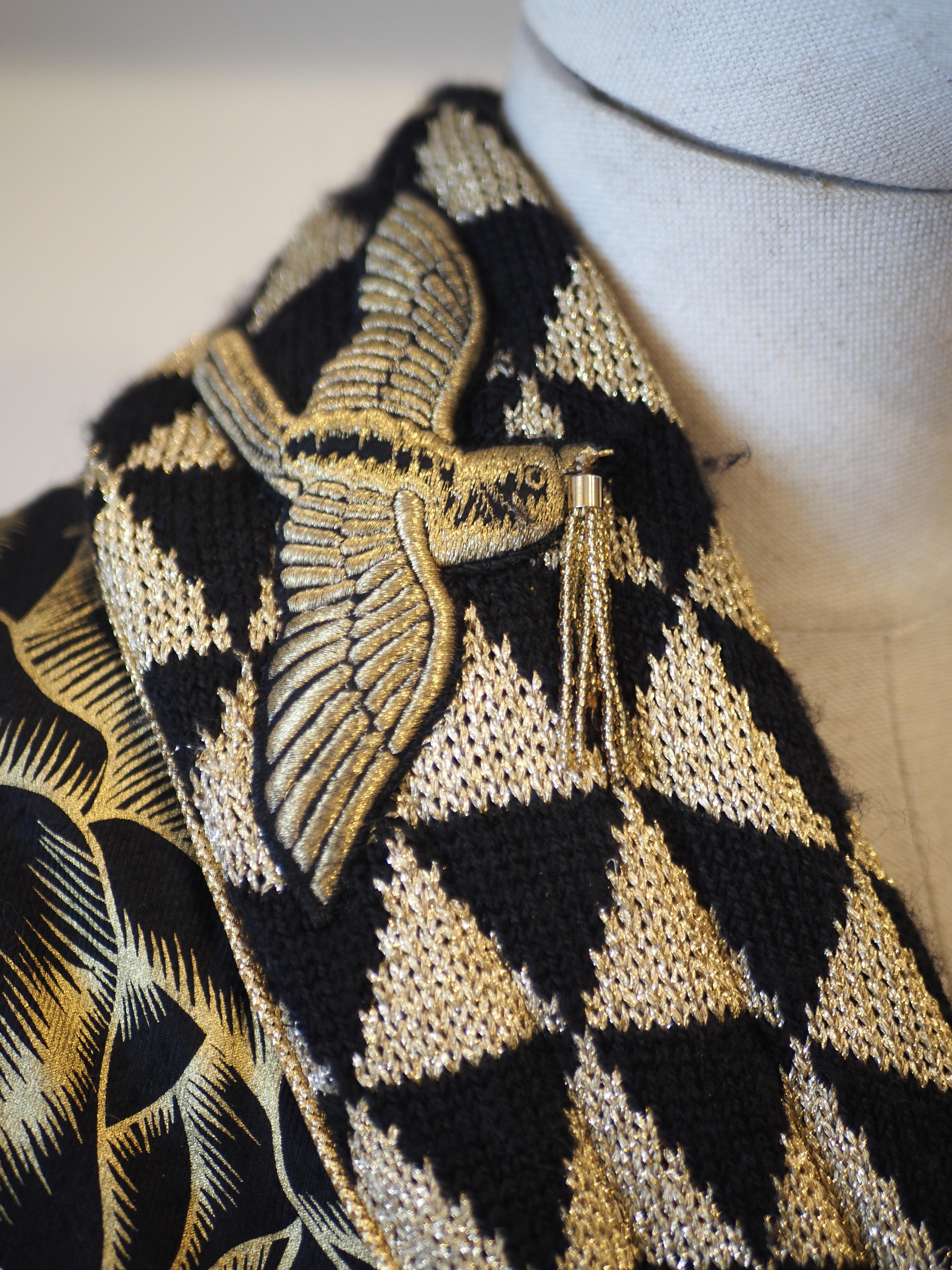 Cappotto Yamamoto in oro multicolore in vendita 6