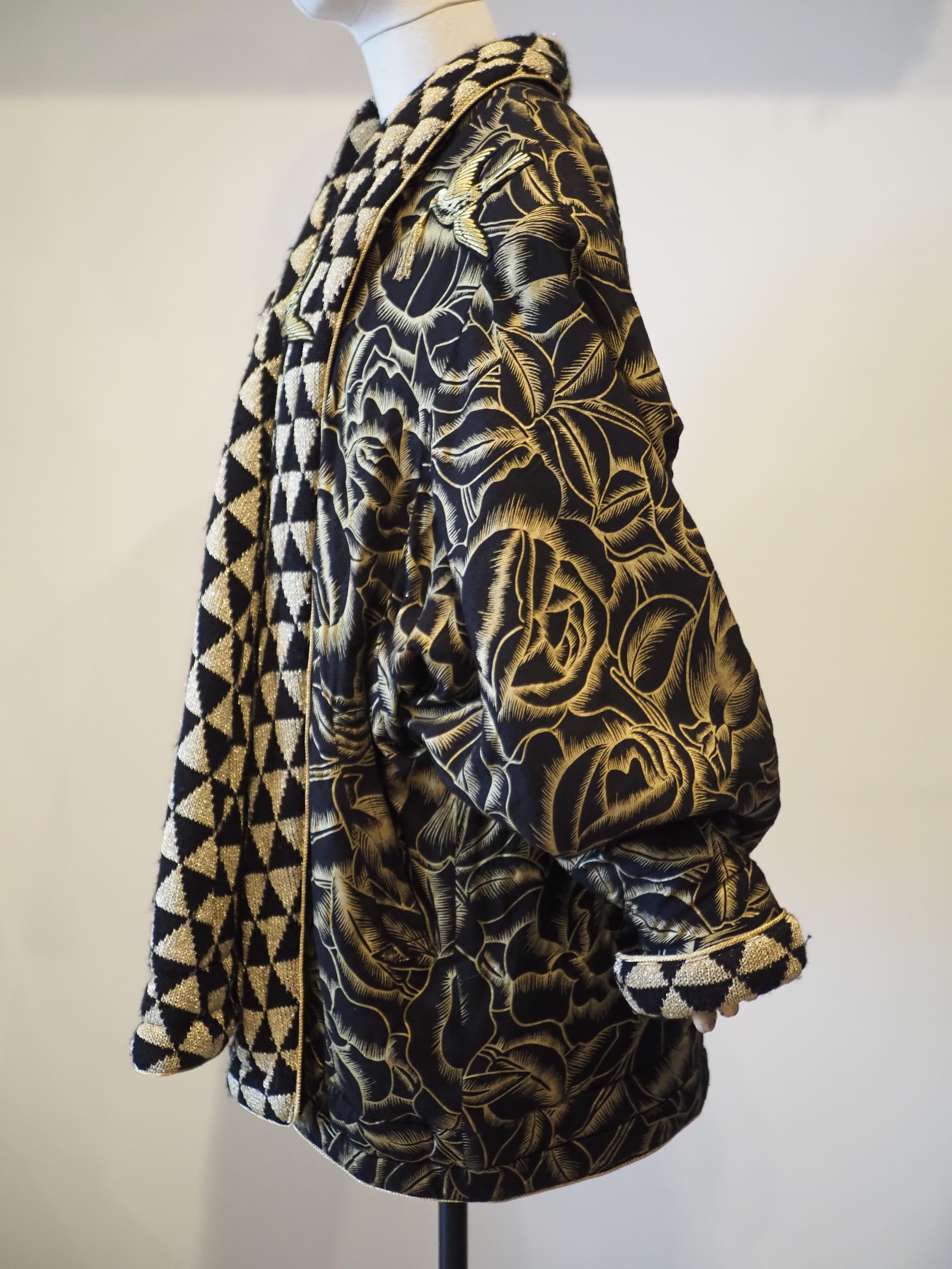 Cappotto Yamamoto in oro multicolore in vendita 1