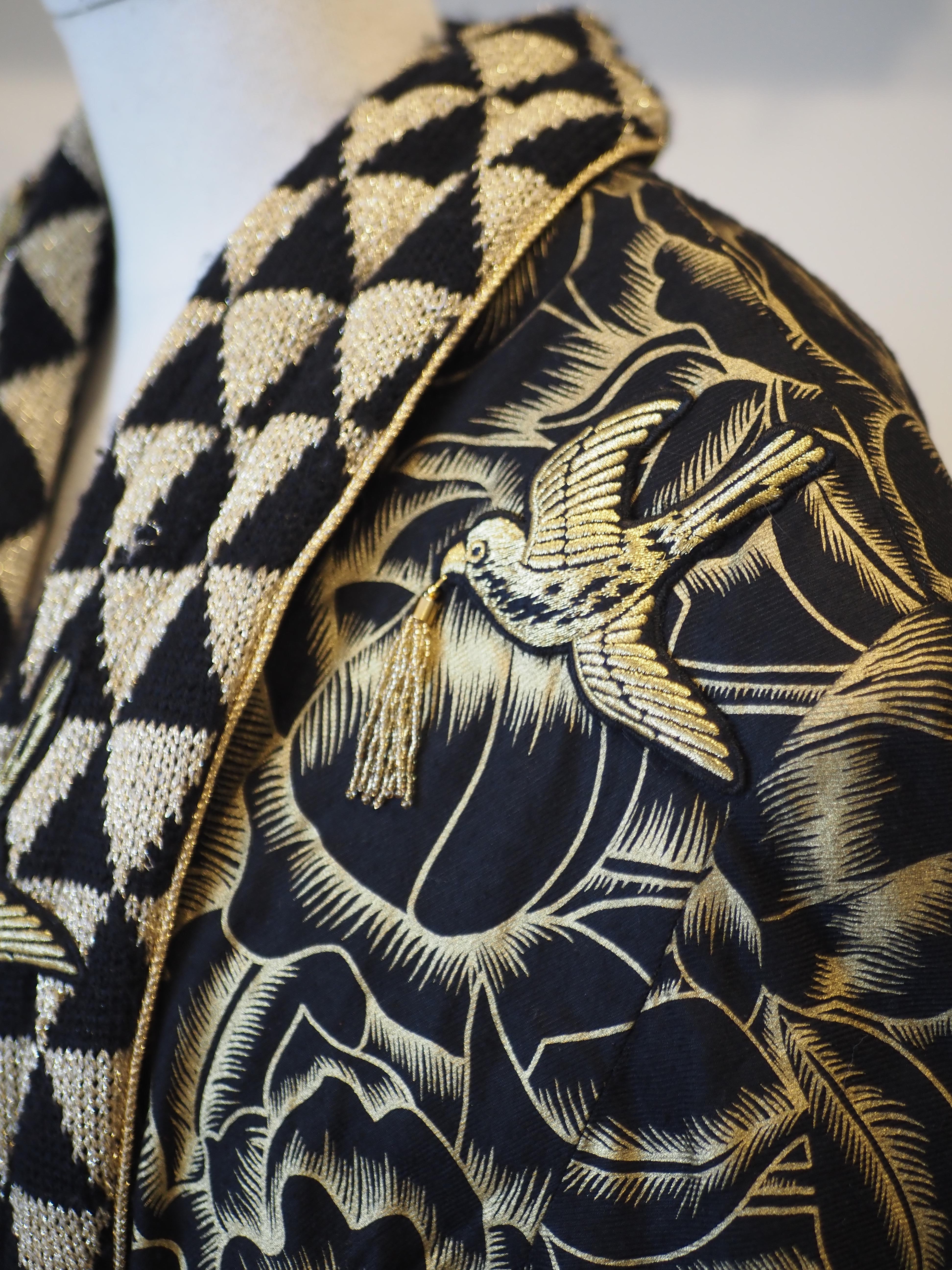Cappotto Yamamoto in oro multicolore in vendita 3