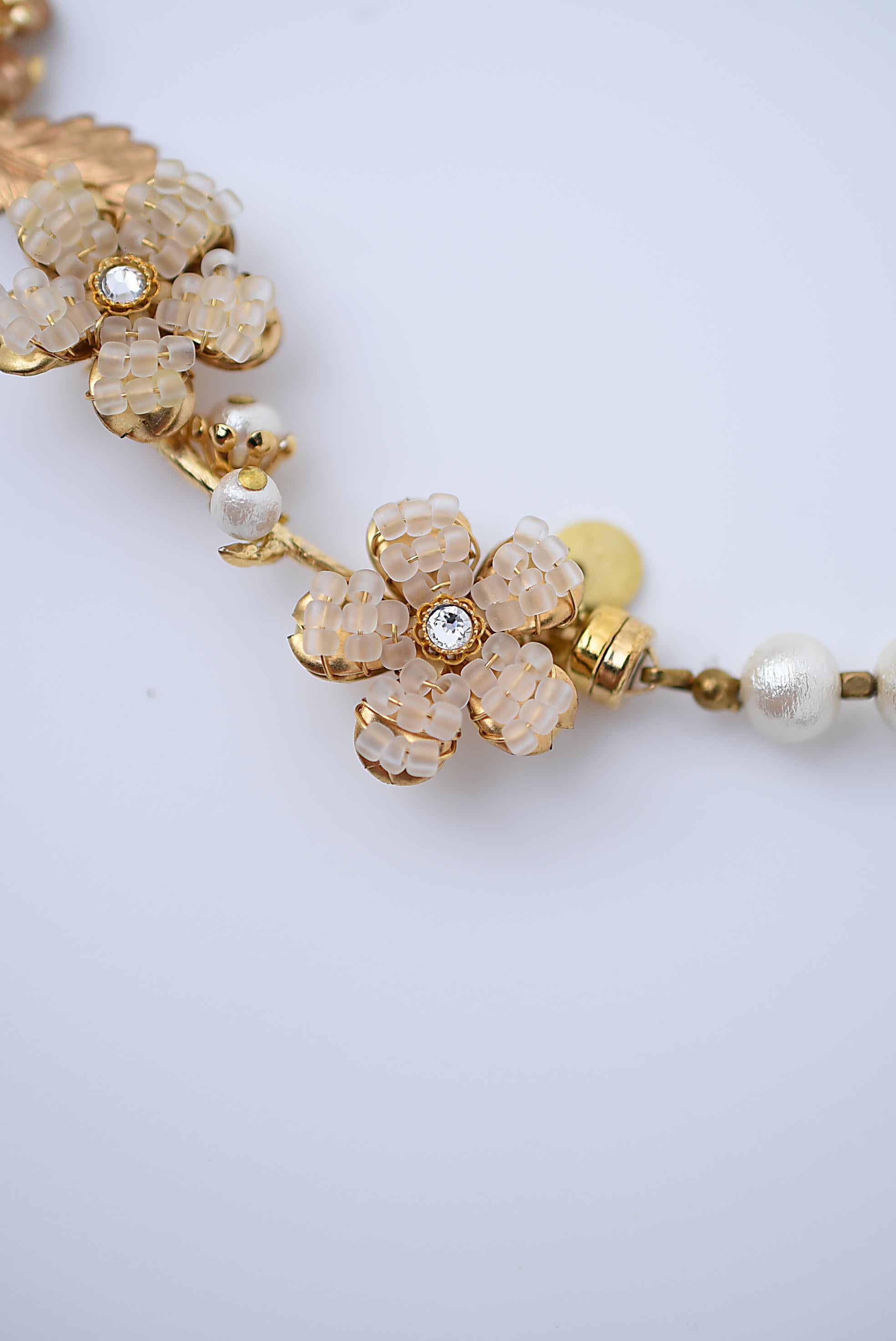 Kurze yamasakura-Halskette / Vintage-Schmuck, Vintage-Perlen, Vintage-Halskette im Zustand „Neu“ im Angebot in Sammu shi, JP