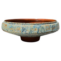 Fioriera Modernista Yamasan in ceramica Ikebana con smalto lavico, Giappone, 1960 ca.
