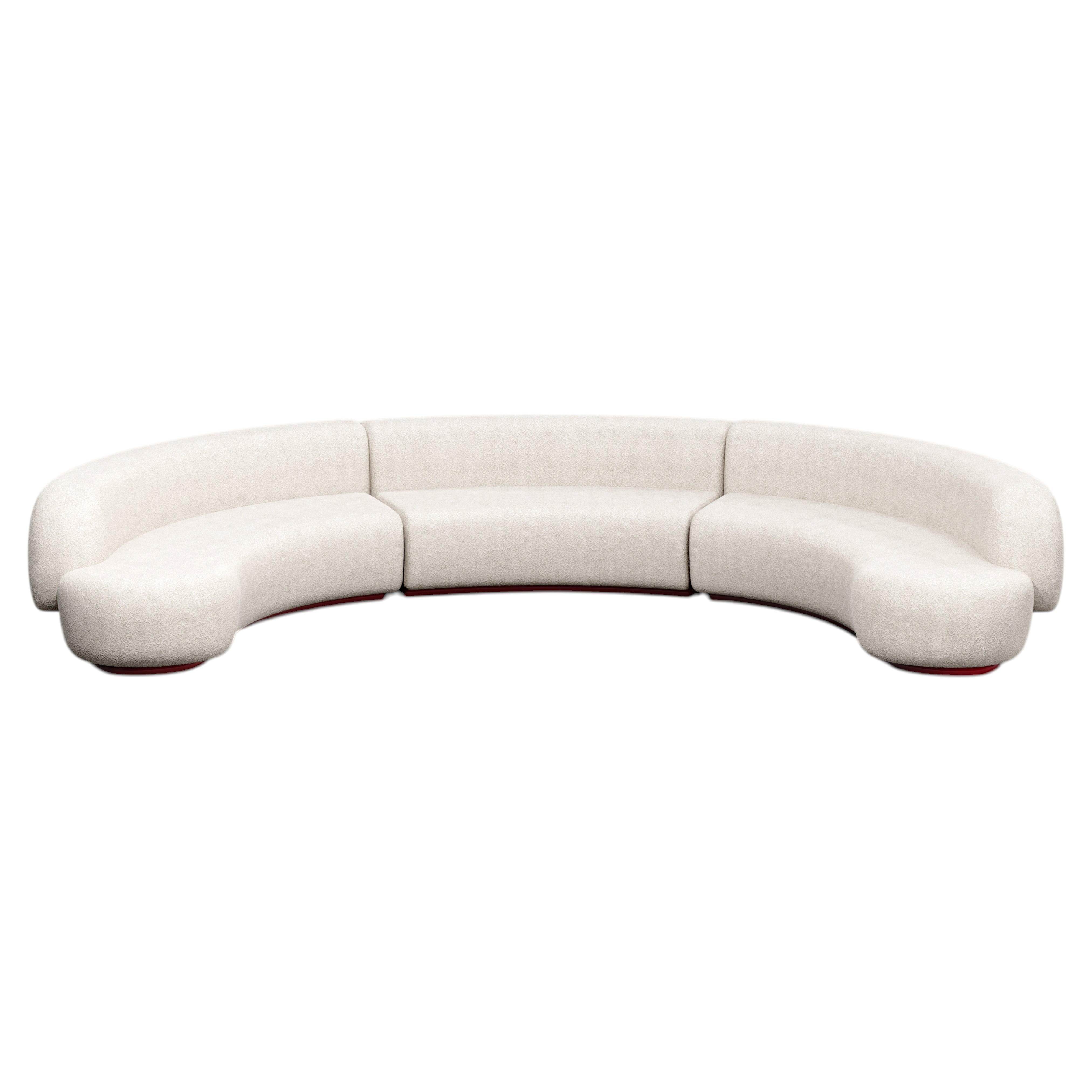 Yamata Modulares Großsofa, zeitgenössisches Design, hergestellt in Italien