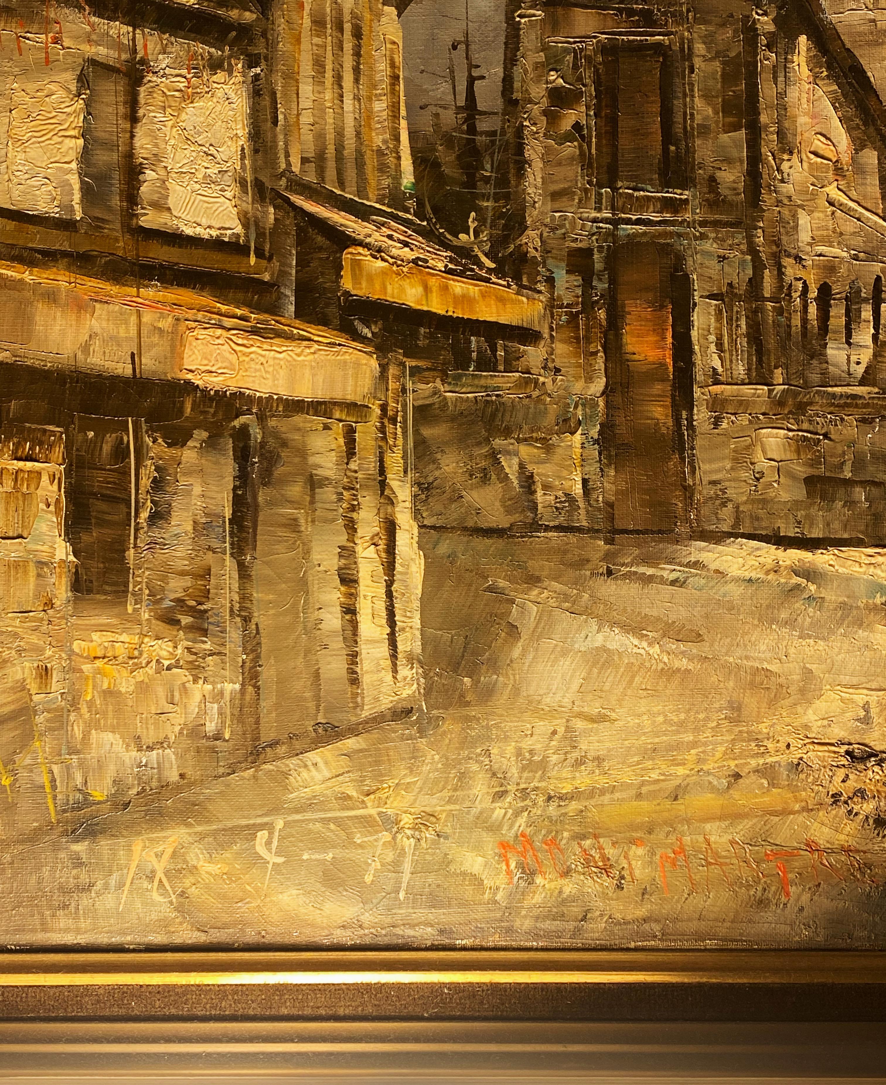 Yamazaki Osamu (Japonais) Paris 1941 Basilique du Sacré-Cœur Huile sur toile en vente 1