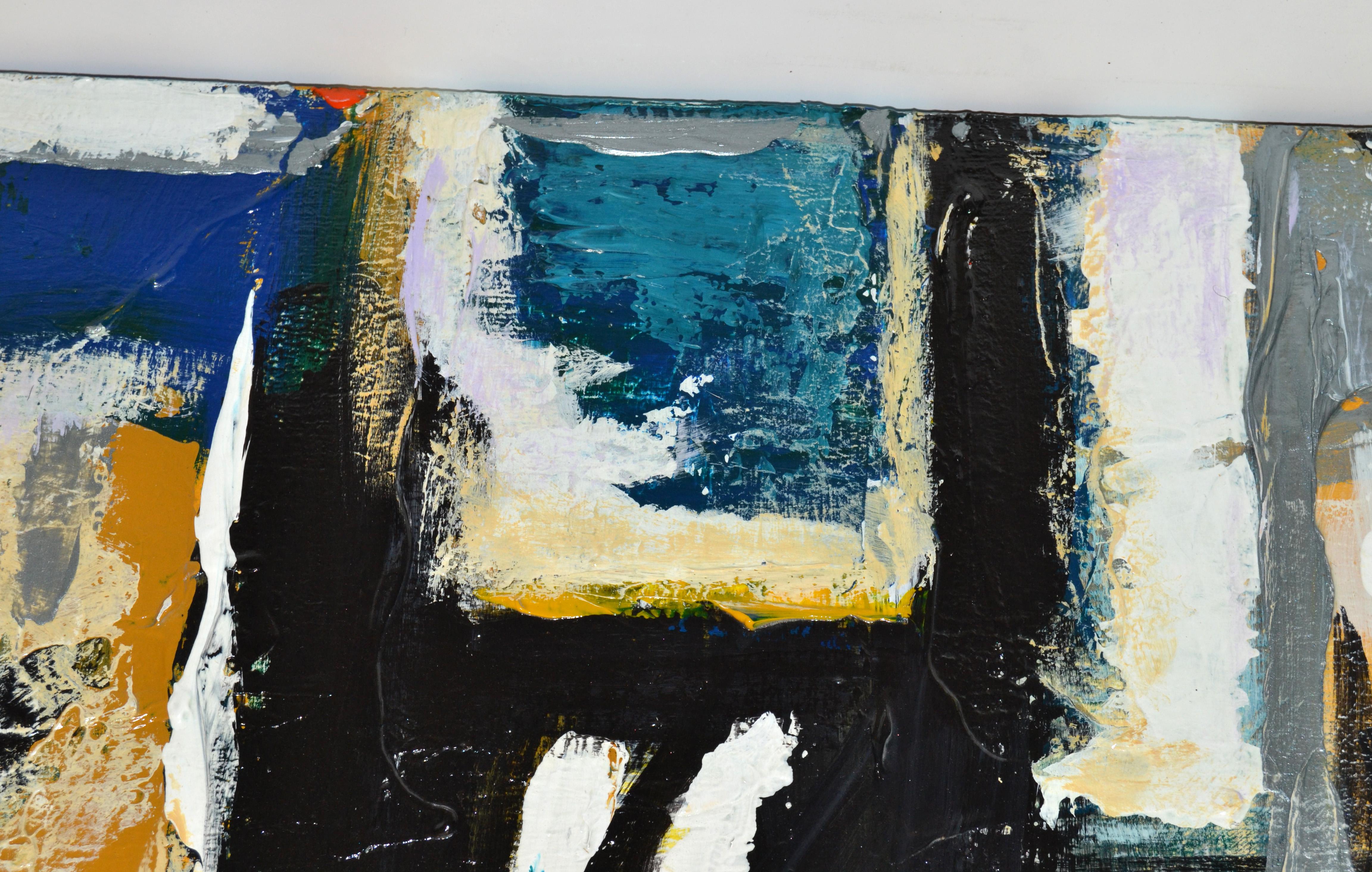 Yamil O. Cardenas Mehrfarbiges abstraktes Gemälde in Acryl auf Leinwand 2019 im Angebot 1