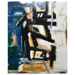 Yamil O. Cardenas Multi-Color Abstract Painting in Acrylic on Canvas 2019