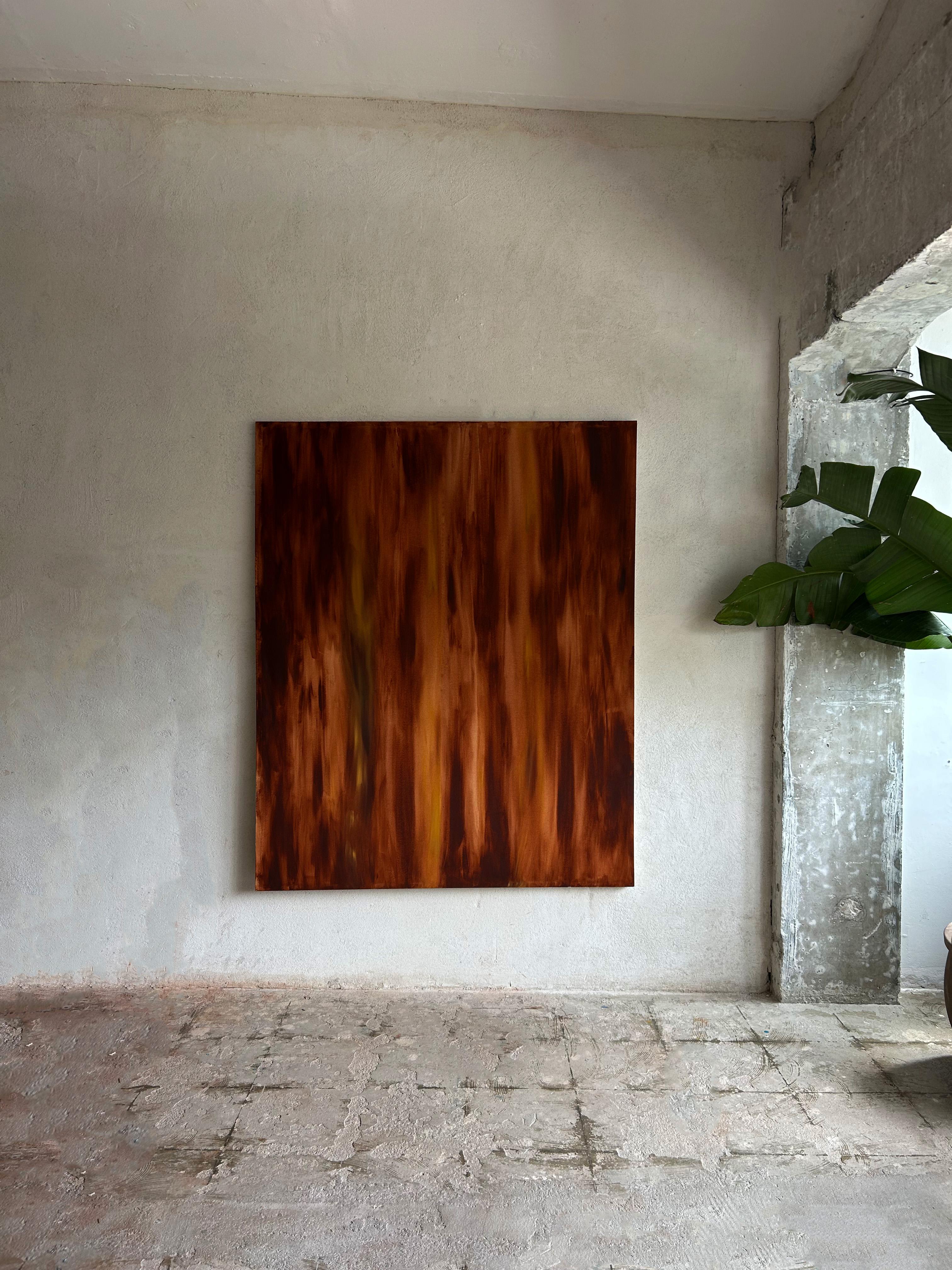 ABSTRACT Contemporary Abstract Earth Brown Colors Nature Yamila Miglioranza NEW For Sale 2