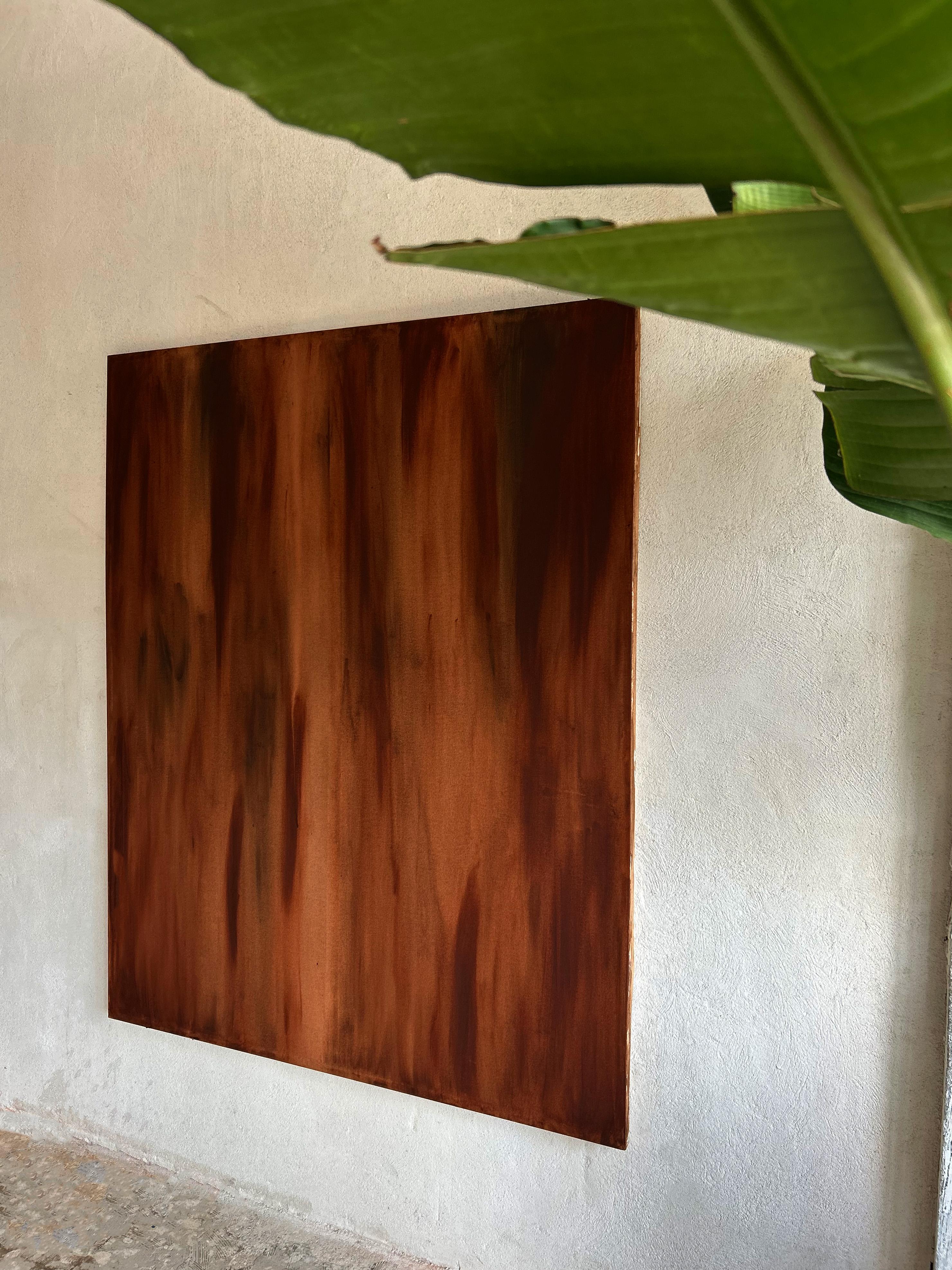 ABSTRACT Contemporary Abstract Earth Brown Colors Nature Yamila Miglioranza NEW For Sale 4