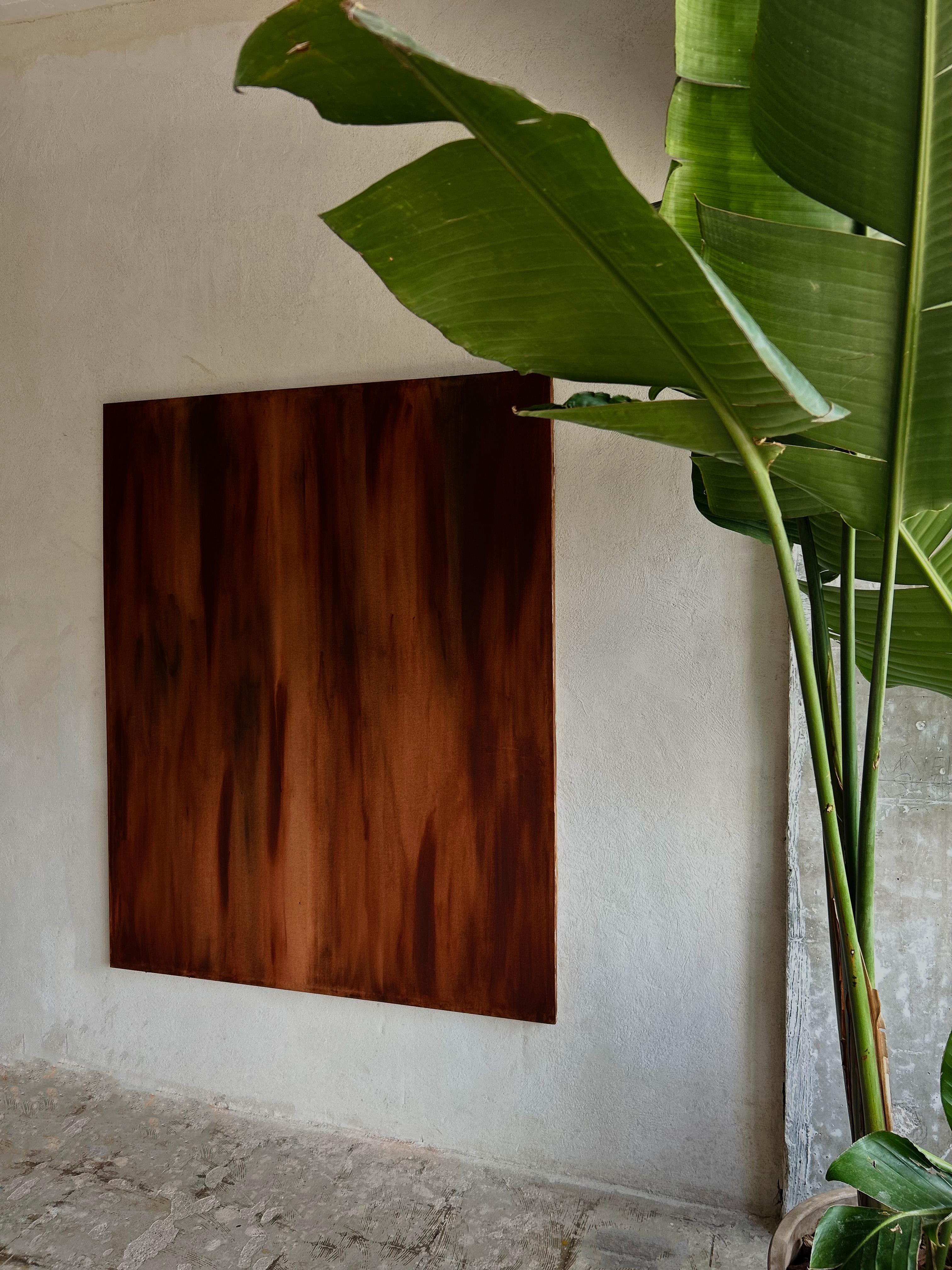 ABSTRACT Contemporary Abstract Earth Brown Colors Nature Yamila Miglioranza NEW For Sale 5