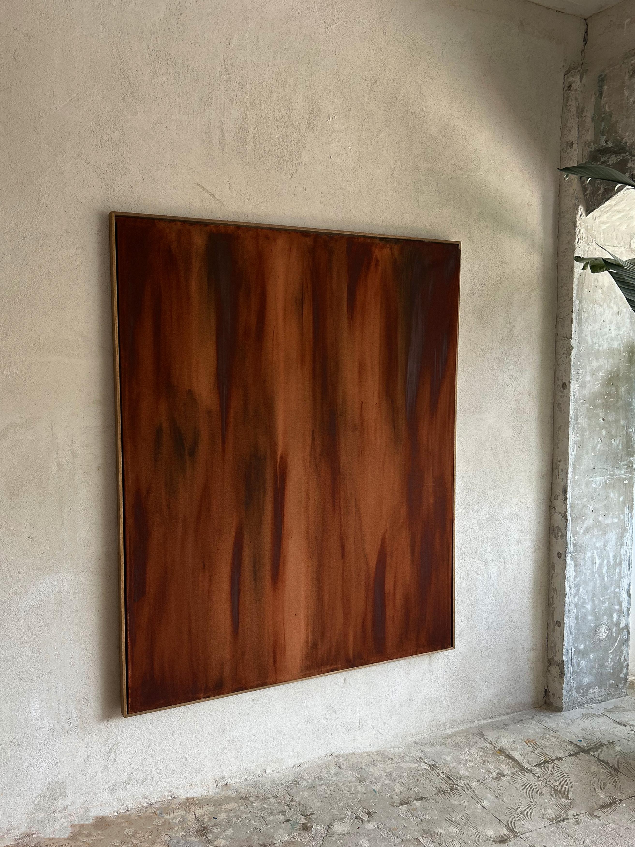 ABSTRACT Contemporary Abstract Earth Brown Colors Nature Yamila Miglioranza NEW For Sale 6